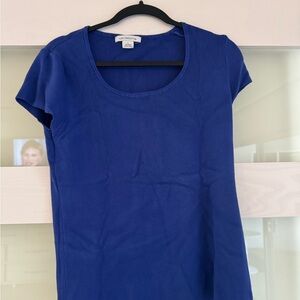 Liz Claiborne Women's Blue Short Sleeve Tee